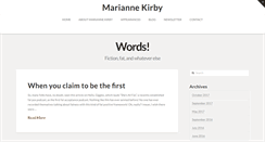 Desktop Screenshot of mariannekirby.com