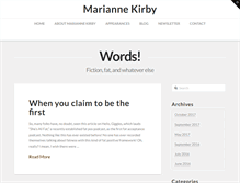 Tablet Screenshot of mariannekirby.com